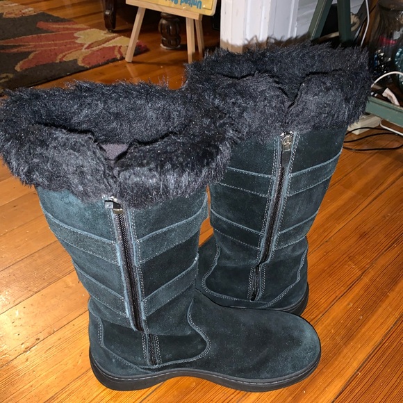 Ll Beam Women’s Nordic Tek2.5 Prima Loft Winter Boots Black Zip Sz 9 buckle Tall - Picture 12 of 16